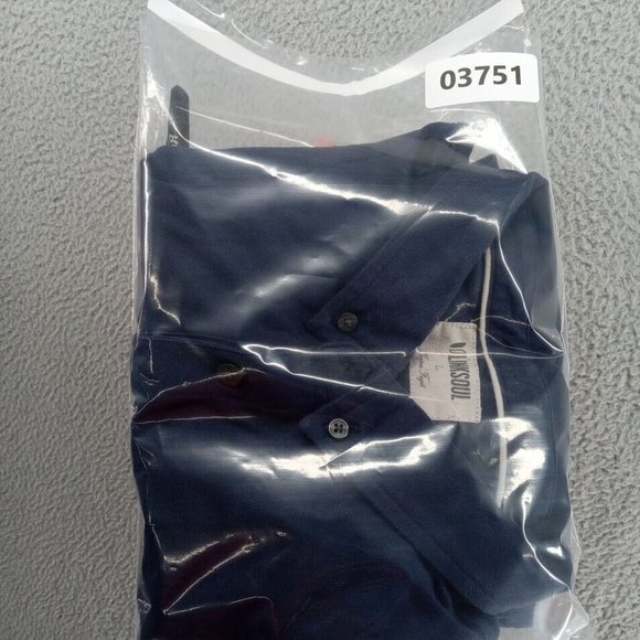 Link Soul Shirt Mens Large Navy‎ Blue Polo Golf Sportswear Solid Basic Casual - Picture 8 of 8